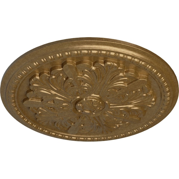 Swindon Ceiling Medallion (Fits Canopies Up To 2 7/8), Hand-Painted Pale Gold, 16 7/8OD X 1 1/2P